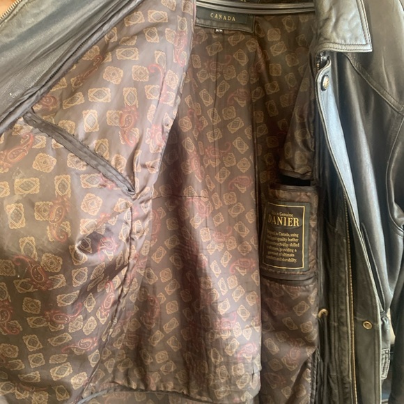 3/4 length leather coat - Picture 3 of 4